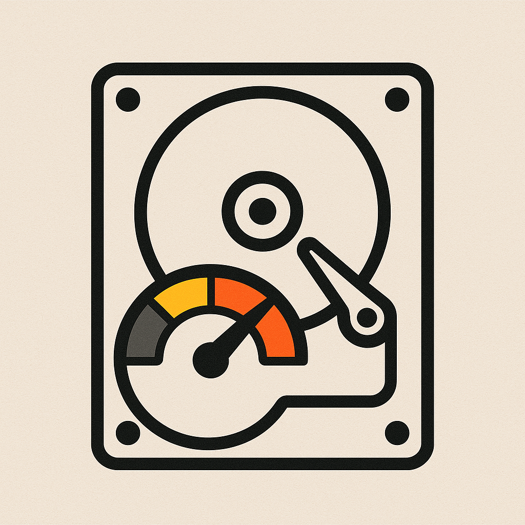 Illustration d’un disque dur avec jauge d’espace