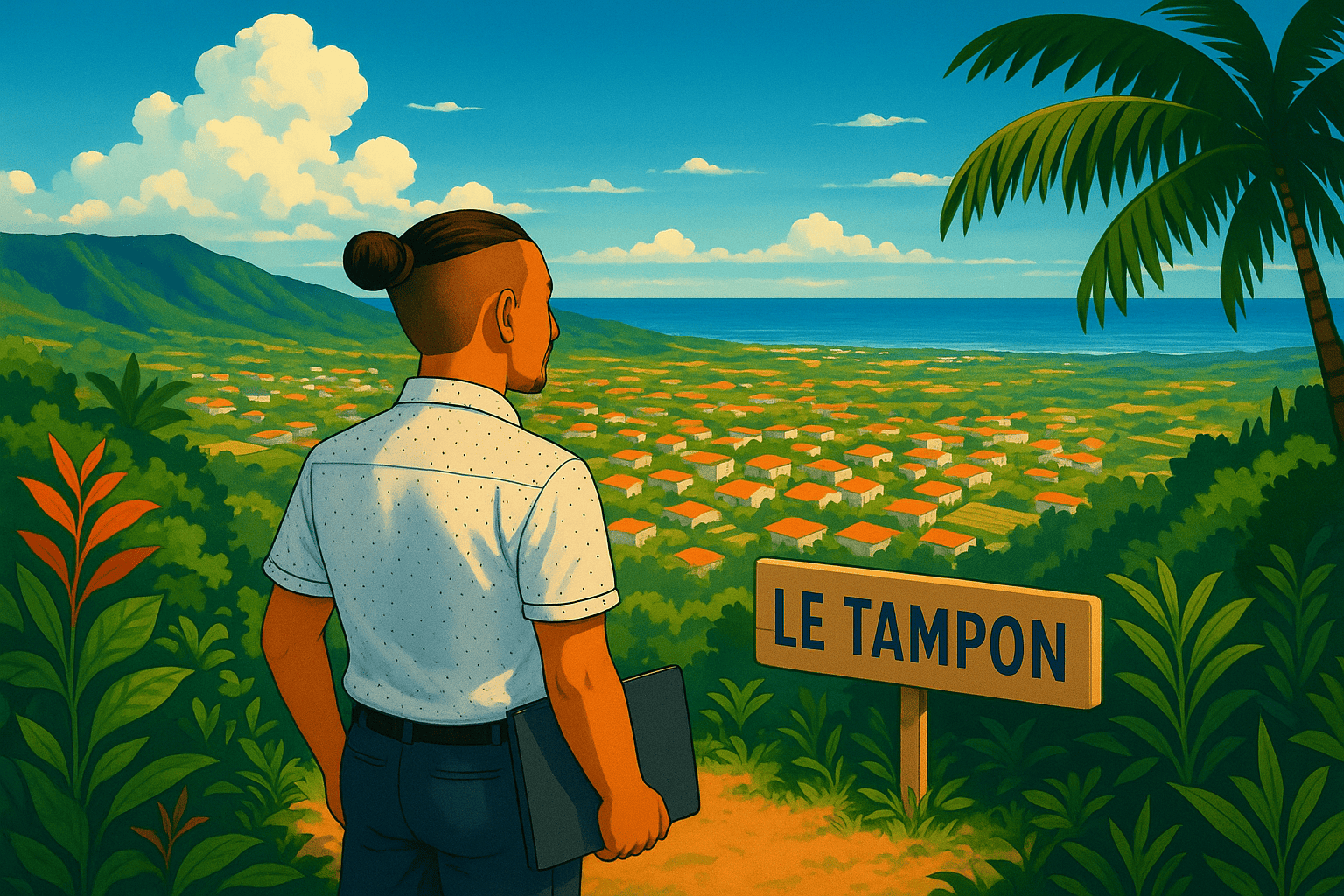 Sastien, fondateur de Digilow, devant son ordinateur