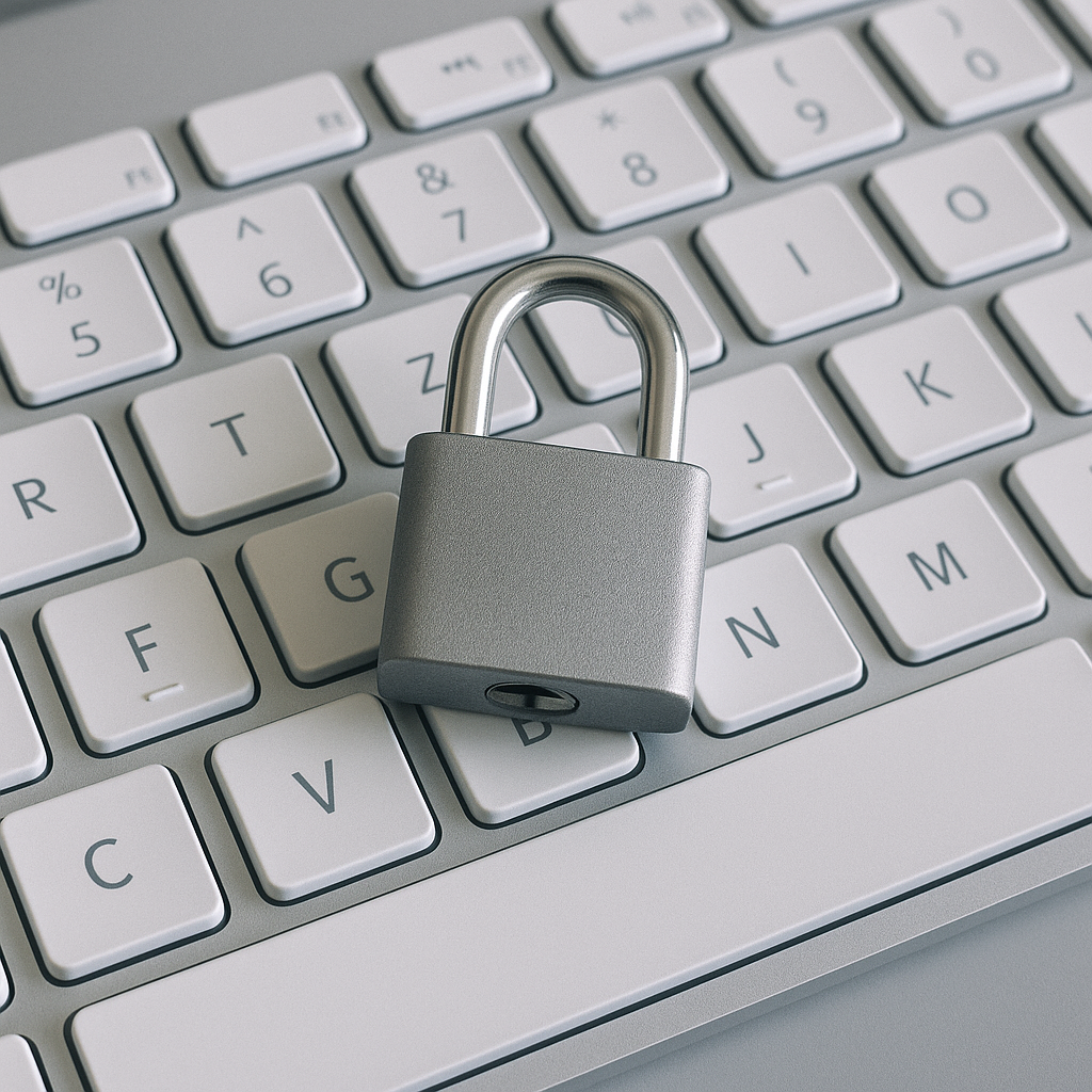 Clavier avec cadenas symbolisant les mots de passe